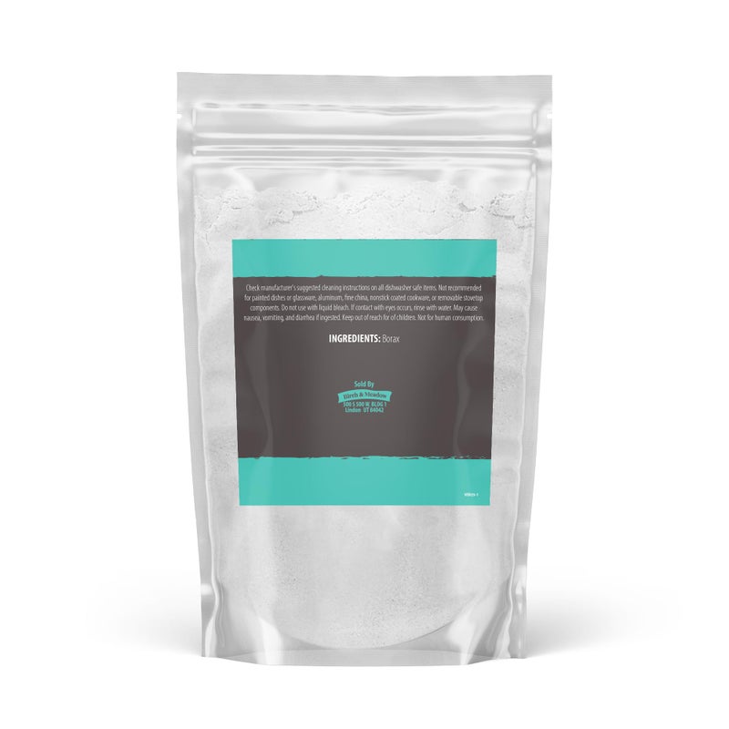 BIRCH & MEADOW بوراكس البتولا والمروج، حجم كبير، غير معطر، إضافات للغسيل والتنظيف (2 رطل) - Image 2
